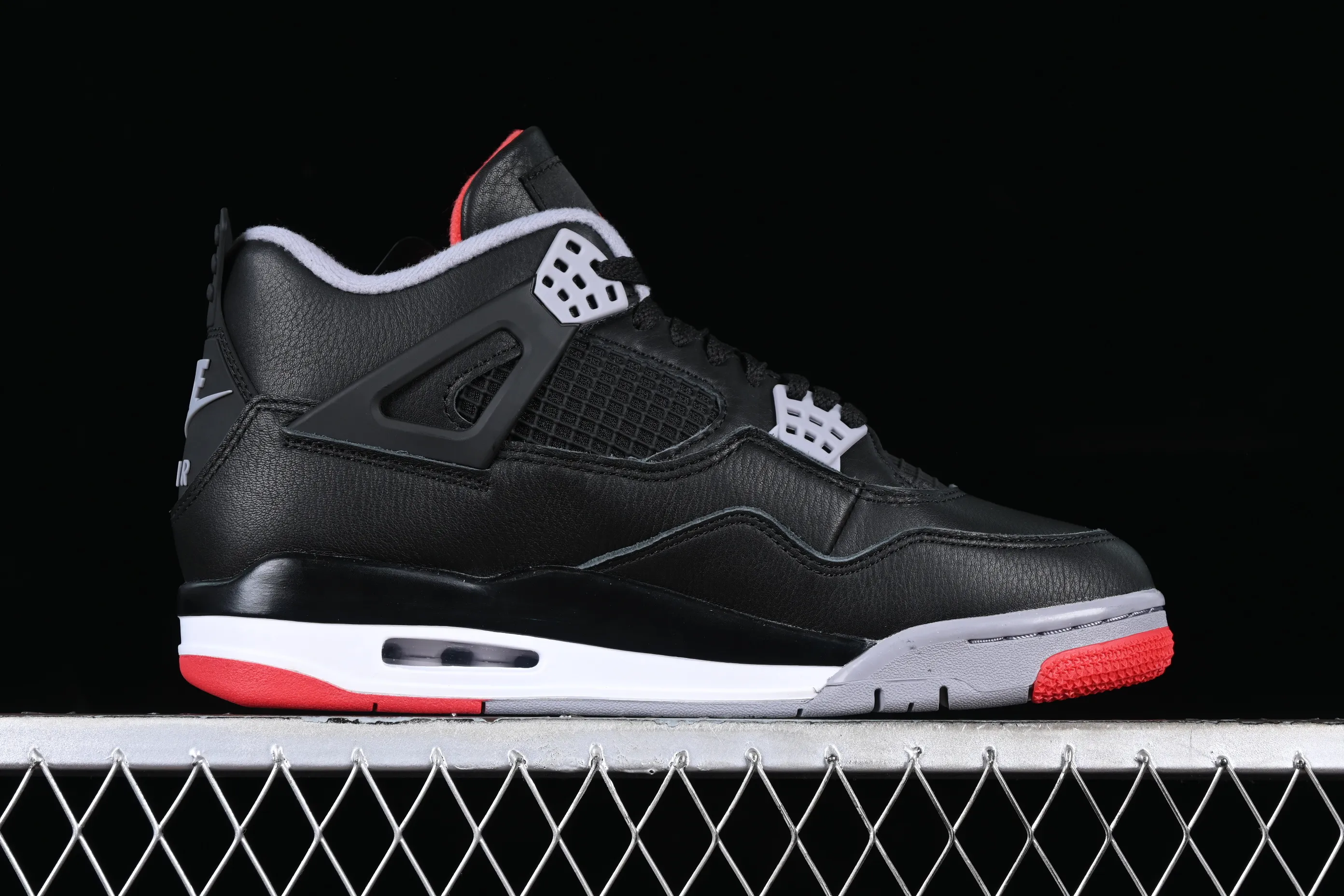 All categories Air Jordan Jordan series basketball shoes Air Jordan 4 LJR version Air Jordan 4 Retro "Bred Reimagined" AJ4 Joe 4 black red FV5029-006
